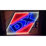Original DX Porcelain Neon Sign 10 FT W x 68 IN H 