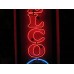 Original Delco Batteries Enamel Tin Neon Sign 18"W x 70"H