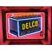 New Delco Batteries "Dry Charge" Porcelain Sign with Neon - 28"W x 20"H 