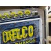 New Delco Batteries "Dry Charge" Porcelain Sign with Neon - 28"W x 20"H 