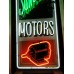 New Delco & Sunlight Motors Painted Neon Sign - 18"W x 72"H