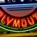 New Desoto Plymouth Approved Service Porcelain Neon Sign 48" Diameter