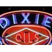 New Dixie Gasoline Oils Painted Enamel Metal Neon Sign 60"W x 42"H