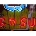 New Licensed "Dog n' Suds" Painted Neon Sign with Chaser Lights 7 1/2 FT W x 7 FT H