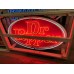 New Dr. Pepper Porcelain Single-Sided Neon Sign 53" Wide x 34" High