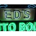 New "Ed's Auto Body Wks" Animated Painted Neon Sign 10 FT W x 71"H 