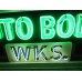 New "Ed's Auto Body Wks" Animated Painted Neon Sign 10 FT W x 71"H 