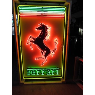 New Ferrari Painted Neon Sign 36"W x 72"H