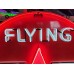 Original Flying A Service Porcelain Neon Sign 72" Diameter