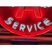 Original Flying A Service Porcelain Neon Sign 72" Diameter