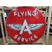 Original Flying A Service Porcelain Neon Sign 72" Diameter