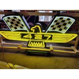 New Ford 427 Logo Porcelain Neon Sign - 8 FT W x 40 IN H
