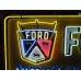 New Ford America's Favorite V8 Painted Billboard with Neon 8 FT W x 4 FT H