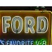 New Ford America's Favorite V8 Painted Billboard with Neon 8 FT W x 4 FT H