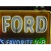 New "Ford America's Favorite V8" Painted Billboard with Neon 8 FT W x 4 FT H