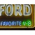 New "Ford America's Favorite V8" Painted Billboard with Neon 8 FT W x 4 FT H