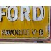 New "Ford America's Favorite V8" Painted Billboard with Neon 8 FT W x 4 FT H