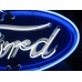 New Double-Sided Ford Oval Porcelain Neon Sign 48"W x 24"H