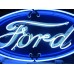 New Double-Sided Ford Oval Porcelain Neon Sign 48"W x 24"H