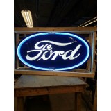 New Ford Oval Porcelain Neon Sign 6 FT Wide x 36" High