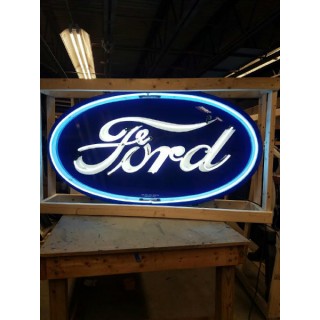 New Ford Oval Porcelain Neon Sign 6 FT Wide x 36" High