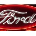 New Double-Sided Ford Tractor Porcelain Sign with Neon 6 FT W x 42 IN