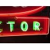 New Double-Sided Ford Tractor Porcelain Sign with Neon 6 FT W x 42 IN