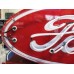 New Double-Sided Ford Tractor Porcelain Sign with Neon 6 FT W x 42 IN