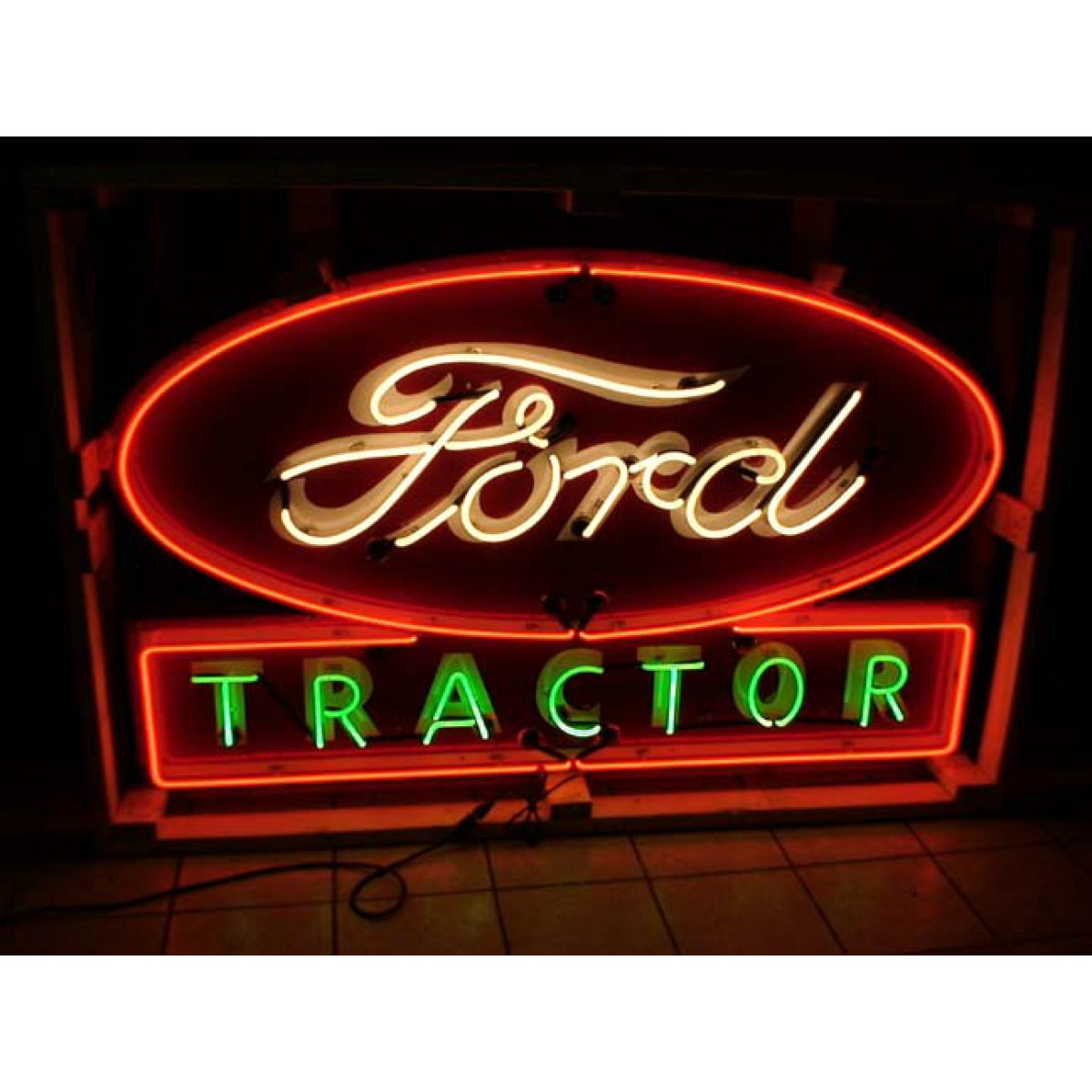 Ford tractor porcelain sign