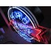 New Double-sided Porcelain Neon Ford Trucks Parts Dependable Service Sign 52 IN W x 46 IN H 