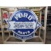 New Double-sided Porcelain Neon Ford Trucks Parts Dependable Service Sign 52 IN W x 46 IN H 