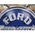 New Double-sided Porcelain Neon Ford Trucks Parts Dependable Service Sign 52 IN W x 46 IN H 