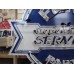 New Double-sided Porcelain Neon Ford Trucks Parts Dependable Service Sign 52 IN W x 46 IN H 