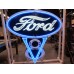 New Ford V8 Porcelain Neon Sign with Animation 6 FT x 6 FT 