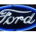 New Double-Sided Ford Oval with Wings Porcelain Neon Sign - 8 FT W x 36"H