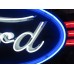 New Double-Sided Ford Oval with Wings Porcelain Neon Sign - 8 FT W x 36"H