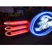 New Double-Sided Ford Oval with Wings Porcelain Neon Sign - 8 FT W x 36"H