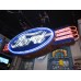 New Double-Sided Ford Oval with Wings Porcelain Neon Sign - 8 FT W x 36"H