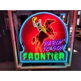 New Frontier Keyhole Porcelain Neon Sign 48"W x 48"H 