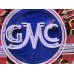 New GMC Sales & Service Trucks Porcelain Neon Sign 42" Diameter