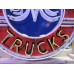 New GMC Sales & Service Trucks Porcelain Neon Sign 42" Diameter