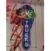 New GMC Trucks Porcelain Neon Sign 78 IN W x 15 FT 4 IN H