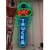 New GMC Trucks Porcelain Neon Sign 78 IN W x 15 FT 4 IN H