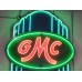 New GMC Trucks Porcelain Neon Sign 78 IN W x 15 FT 4 IN H