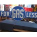 New "GAS FOR LESS" Animated Painted Neon Sign 12 Ft W x 4 Ft H