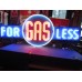 New "GAS FOR LESS" Animated Painted Neon Sign 12 Ft W x 4 Ft H