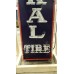 Original General Tires Porcelain Sign with Neon 18 IN W x 96 IN H 
