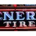 New General Tire Porcelain Neon Sign 8 Ft W x 24" H 