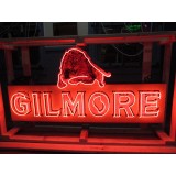 New Gilmore Gasoline Porcelain Neon Sign 6 FT W x 44 IN H