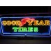 Original Goodyear Horizontal Porcelain Neon Sign 8 FT W x 34"H